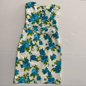 Betsy Johnson blue dress - Size 4 - Excellent Use Condition